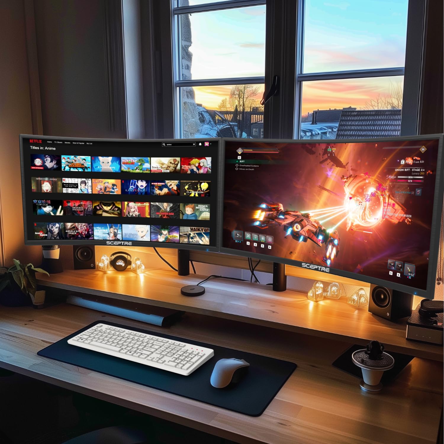 Generic 2X Pack   Curved 24 Inch Monitor Fhd 100Hz Computer Monitor, Hdmi X2 Vga 99% Srgb Build In Speakers, Vesa Mount, Tilt, P